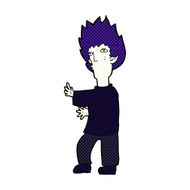 comic cartoon vampire man N10