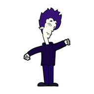 comic cartoon vampire man N11