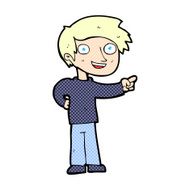 comic cartoon man pointing N13
