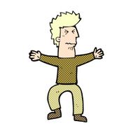 comic cartoon stressed out man
