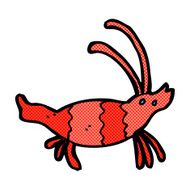 comic cartoon shrimp N3