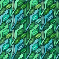 Vector seamless colorful hand drawn pattern Wave fantasy backgr N3