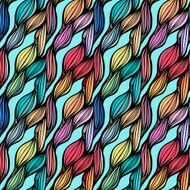 Vector seamless colorful hand drawn pattern Wave fantasy backgr N7