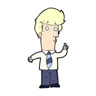 comic cartoon man with question