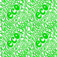 Eco friendly concept-seamless hand drawn pattern doodles letter