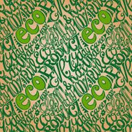 Eco friendly concept-seamless hand drawn pattern doodles letter N3