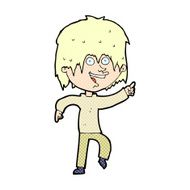 comic cartoon happy boy N13
