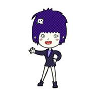 comic cartoon vampire girl N15