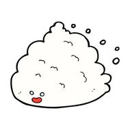 comic cartoon cloud character