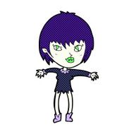 comic cartoon vampire girl N16
