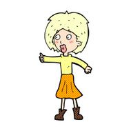 comic cartoon woman
