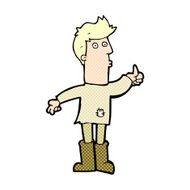 comic cartoon poor man