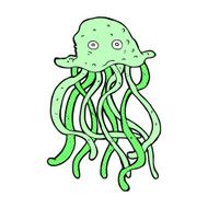 comic cartoon octopus N3
