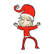 santa&#039;s helper comic cartoon