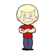 comic cartoon manly mustache man