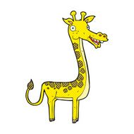 comic cartoon giraffe