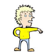 comic cartoon man making dismissive gesture N2