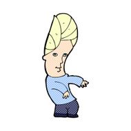 comic cartoon man with no worries