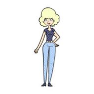comic cartoon pretty woman N16