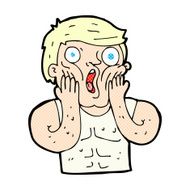 comic cartoon shocked gym man N2