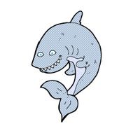 comic cartoon shark