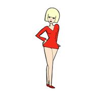 comic cartoon pretty woman N20