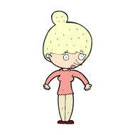 comic cartoon woman staring N3
