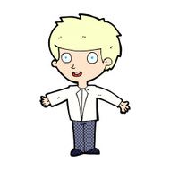 comic cartoon happy boy N17