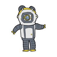comic cartoon deep sea diver N3