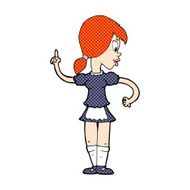 comic cartoon waitress calling order