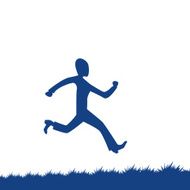 Cartoon Man Running N14