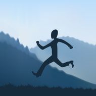 Cartoon Man Running N15