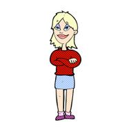 comic cartoon proud woman N2
