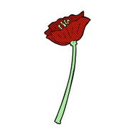 comic cartoon flower N24