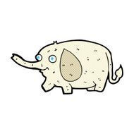 comic cartoon funny little elephant