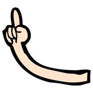 comic cartoon arm N10