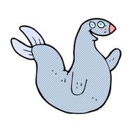 comic cartoon happy seal