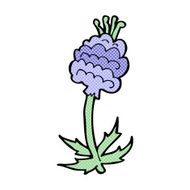 comic cartoon flower N25