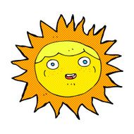 sun comic cartoon character