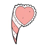 comic cartoon love heart symbol