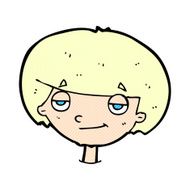 comic cartoon smug looking boy