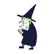 comic cartoon ugly old witch