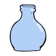 comic cartoon old glass vase