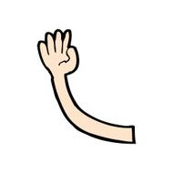 comic cartoon arm N13