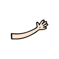 comic cartoon arm N16