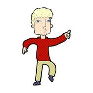 comic cartoon dancing man