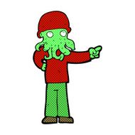 comic cartoon alien monster man