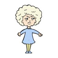 comic cartoon bitter old woman