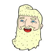 comic cartoon man with beard laughing
