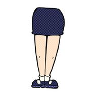 comic cartoon female legs N3